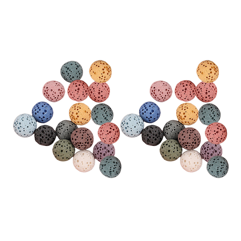 Home Fragrance And Diffuser - 33개 화산석 디퓨저 비즈 10mm 라운드