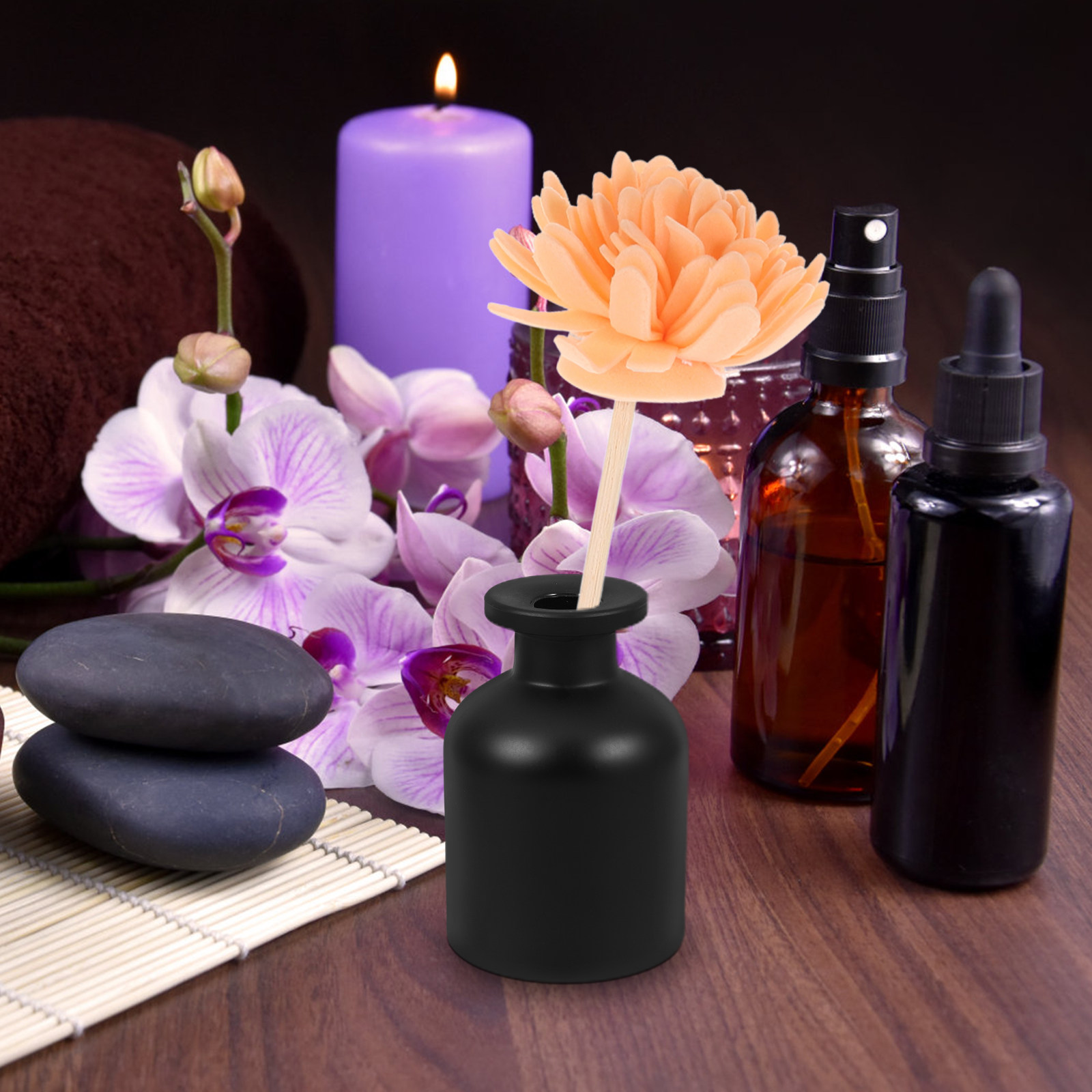 2Pcs 세련된 원통형 유리 디퓨저 병 100Ml 빈  - Home Fragrance And Diffuser 리뷰 및 가격